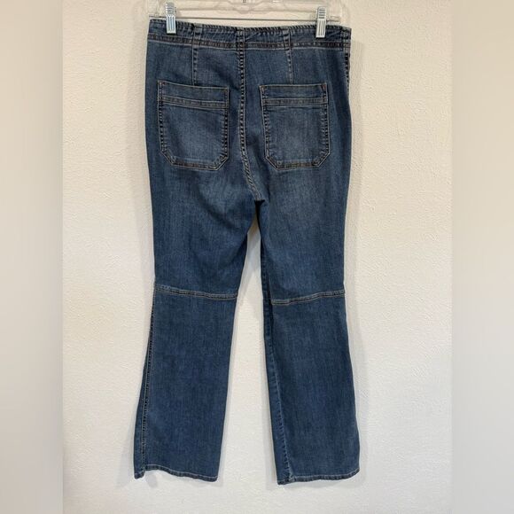 Free People High Waisted Zipper Flare Jeans, Size 29 (US 8) - Picture 5 of 5